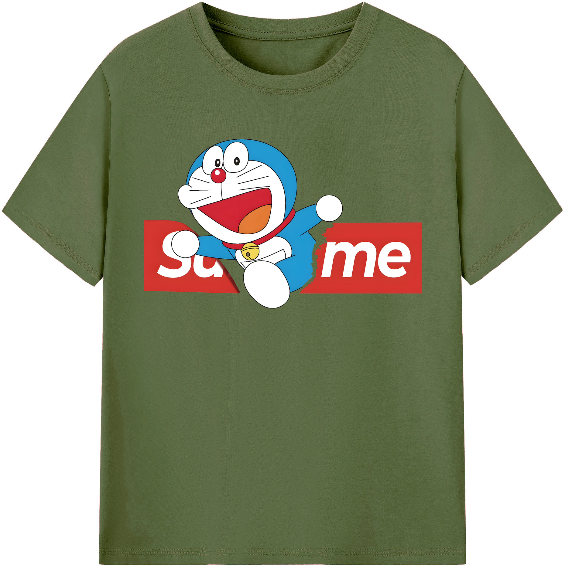 （画像用） ドラえもん Doraemon 綿100％半袖Tシャツ（フロントプリント）